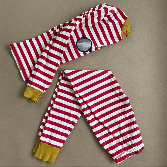Mini Boden Harry Potter Striped Pajama, red white - Picture 4 of 13